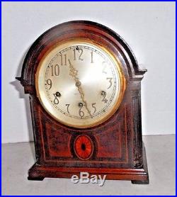 ANTIQUE SETH THOMAS 8 DAY WESTMINSTER CHIME CLOCK #96 CLOCK c. 1928 WORKING INLAY
