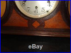 Antique Seth Thomas Humpback Westminster Chime Mantel Clock Working Condition