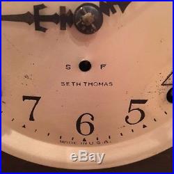 Antique Vintage Seth Thomas Mantle Shelf Westminster Chime Clock! Old