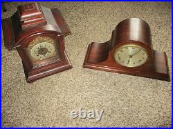 ANTIQUE / VINTAGE WOOD WESTMINSTER / JUNGHANS MANTEL CHIME CLOCK LOT germany