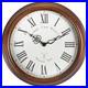Acctim Lacock Wall Clock Westminster Chime Radio Controlled Crafted Walnut 39cm