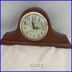 Altona Westminster Chime Mantel Clock Mahogany Wood Quartz Analog Engraved 1997