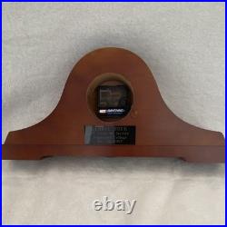 Altona Westminster Chime Mantel Clock Mahogany Wood Quartz Analog Engraved 1997