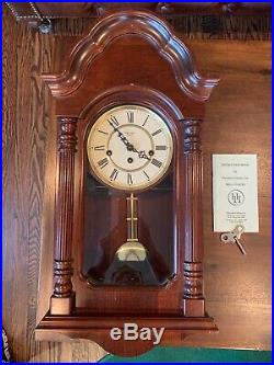 Amazing Rare Harrington House Key Wind Westminster Chime Wall Clock Excellent