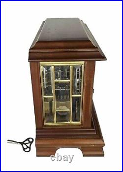 Ansonia 315 Musical Chiming Mantle Clock w. German Movement In Hardwood Case