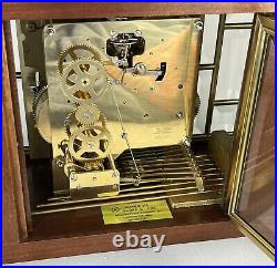 Ansonia 315 Musical Chiming Mantle Clock w. German Movement In Hardwood Case