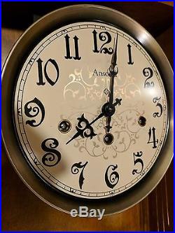 Ansonia Floral Wall Clock Westminster Chimes (Good condition)