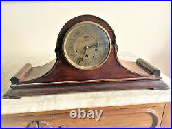 Ansonia Mantle Clock with Brass Face and Westminster Chimes