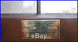 Ansonia Oak Westminster Chime Pendulum Wall Clock One Owner All Paperwork