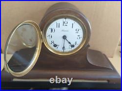 Ansonia Precisia No. 4 B22 Mantel Table Shelf Westminster Chime Clock Without Key
