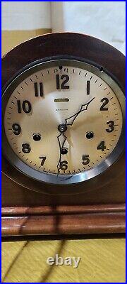Ansonia Sonia #1 Westminster Tambour Mantel Clock. Estate Timepiece
