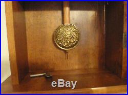 Ansonia Wall Clock Maple 8 Day Key Wound Hermle Westminster Chime