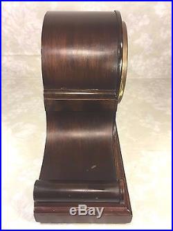 Ant Junghans Clock Tambour Case Westminster Chimes Runs 4 Rod Chime Germany