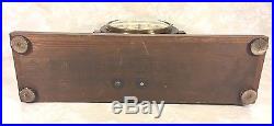 Ant Junghans Clock Tambour Case Westminster Chimes Runs 4 Rod Chime Germany