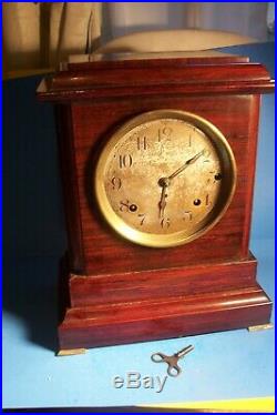 Anthique Seth Thomas Sonora 4 Bell Westminster Chimes Shelf Clock, L- D255