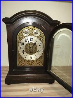 Antique 1890 Junghans Astor 1/4 Hour Westminster Chime Mantle Clock # 17108