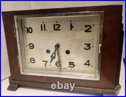 Antique 1914 Black Forest Cathedral Mantel Clock Westminster Chime (Tested)