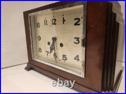 Antique 1914 Black Forest Cathedral Mantel Clock Westminster Chime (Tested)