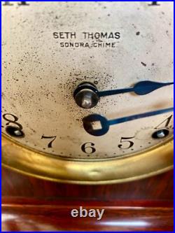Antique 1918 Seth Thomas 4-Bell/5-Rod Sonora Chime Adamantine Clock No. 1