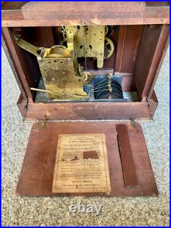 Antique 1918 Seth Thomas 4-Bell/5-Rod Sonora Chime Adamantine Clock No. 1