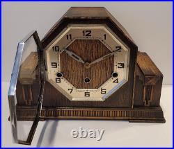 Antique 1920's Kienzle Octagonal Art Deco Westminster Chiming Mantel Clock