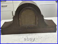 Antique 1920s Kienzle 8-Day Westminster Chime Mantel Clock German Wood withKey