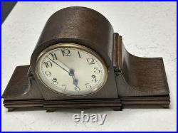 Antique 1920s Kienzle 8-Day Westminster Chime Mantel Clock German Wood withKey