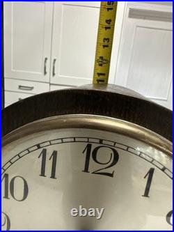 Antique 1920s Kienzle 8-Day Westminster Chime Mantel Clock German Wood withKey