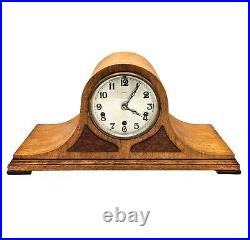 Antique 1920s Kienzle Black Forest Mantle Clock Westminster Chime Birdseye Panel