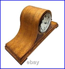 Antique 1920s Kienzle Black Forest Mantle Clock Westminster Chime Birdseye Panel