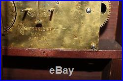 Antique 1920s Mahogany KIENZLE MANTEL BRACKET CLOCK Westminster CHIME Ser# 9,444