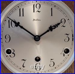 Antique 1930's English Bentima & Perivale Oak Westminster Chiming Mantel Clock