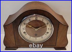 Antique 1930's English Garrard Westminster Chiming Mantel Clock with Silence