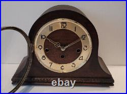 Antique 1930's German Westminster Chiming Mantel Clock with Silence (Early 20th)