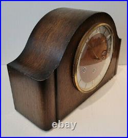 Antique 1930's Oak Westminster, Whittington & St. Michael Chiming Mantel Clock