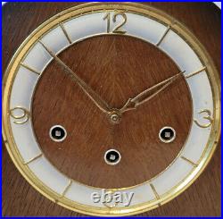 Antique 1930's Oak Westminster, Whittington & St. Michael Chiming Mantel Clock