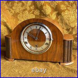 Antique 1930s Fully Working Westminster Chime Coronet Art Deco Mantle Clock