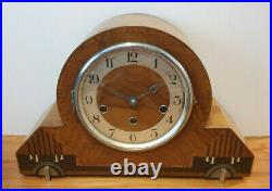 Antique 1930s Haller Art Deco Mantel Clock with Westminster & Whittington Chime