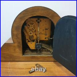 Antique 1930s Haller Art Deco Mantel Clock with Westminster & Whittington Chime