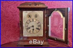 Antique 19th C. German Gustav Becker 8-Day Bracket Clock with Westminster Chimes