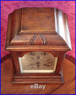 Antique 19th C. German Gustav Becker 8-Day Bracket Clock with Westminster Chimes