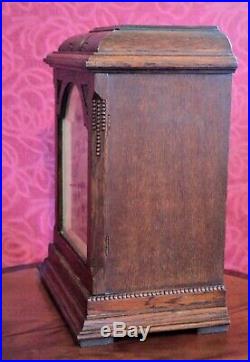 Antique 19th C. German Gustav Becker 8-Day Bracket Clock with Westminster Chimes