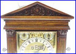 Antique 8 Day W&H Westminster Chime Bracket Clock on Musical Gongs Mantel Clock