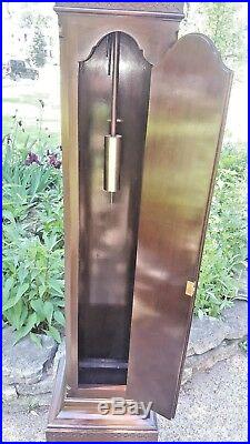 Antique Art Deco Colonial Junghans Movement Westminster Chime Grandmother Clock