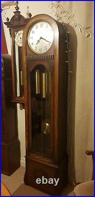 Antique Art Deco Enfield Grandfather Clock, Westminster chiming, 1930 1940