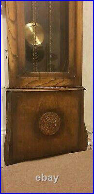 Antique Art Deco Enfield Grandfather Clock, Westminster chiming, 1930 1940