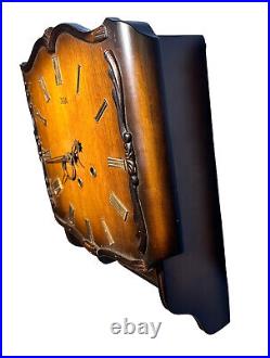 Antique Art Deco Fred J. Koch 8 Day Westminster Chime Wall Clock 3 Key 15 X 12