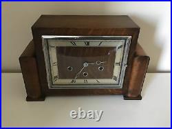 Antique Art Deco Westminster Chime Mantle Clock German Good Working Order