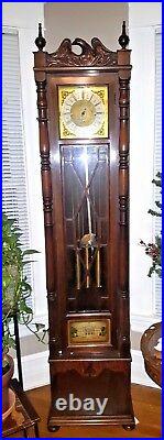 Antique Art Deco Winterhalder / Colonial Westminster Chime Grandmother Clock, CI