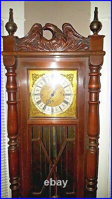 Antique Art Deco Winterhalder / Colonial Westminster Chime Grandmother Clock, CI